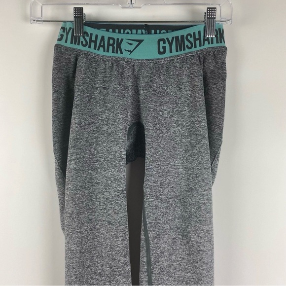 Gymshark Flex Leggings Charcoal Marl Dusky Teal Womens Size XSmall - Picture 3 of 8
